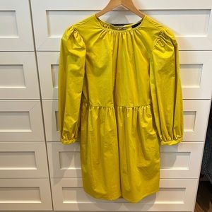 Who What Wear chartreuse dress